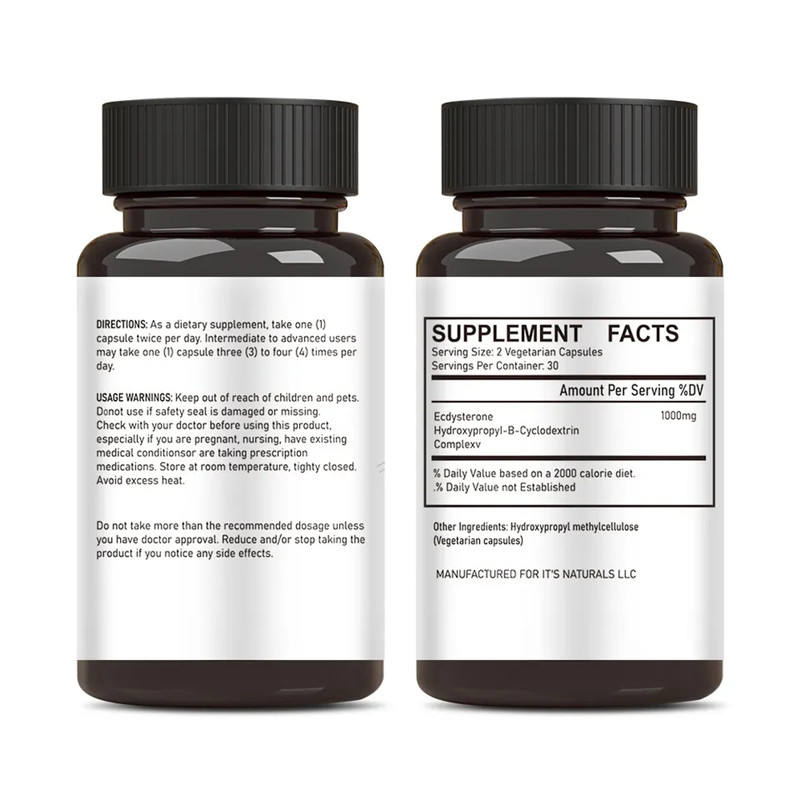 Ecdysterone Capsules Hydroxypropyl Cyclodextrin Complex Ecdysterone Powder Capsules 98% Ecdysterone - V.I.P Digital Presence