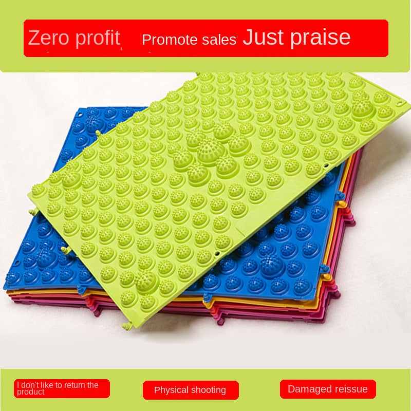 Tabla de acupresión para pies con diseño de hombre corriendo, almohadilla de masaje con brotes de bambú pequeños, tabla extra gruesa y grande, tabla de presión para dedos doloridos.