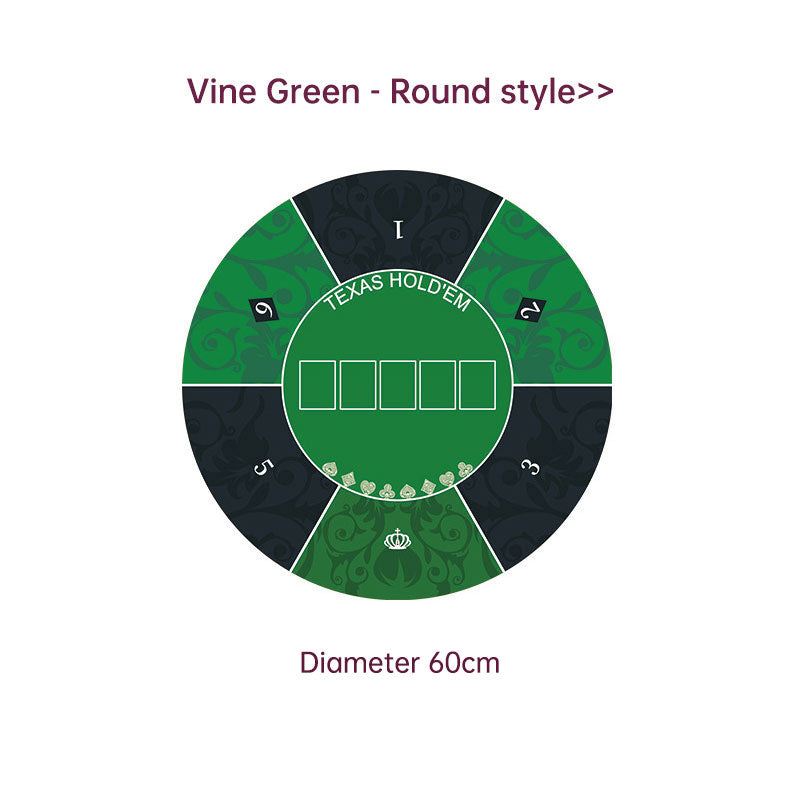 Dezhou playing card pad tablecloth table cushion square round chip rubber cushion playing card table top cushion