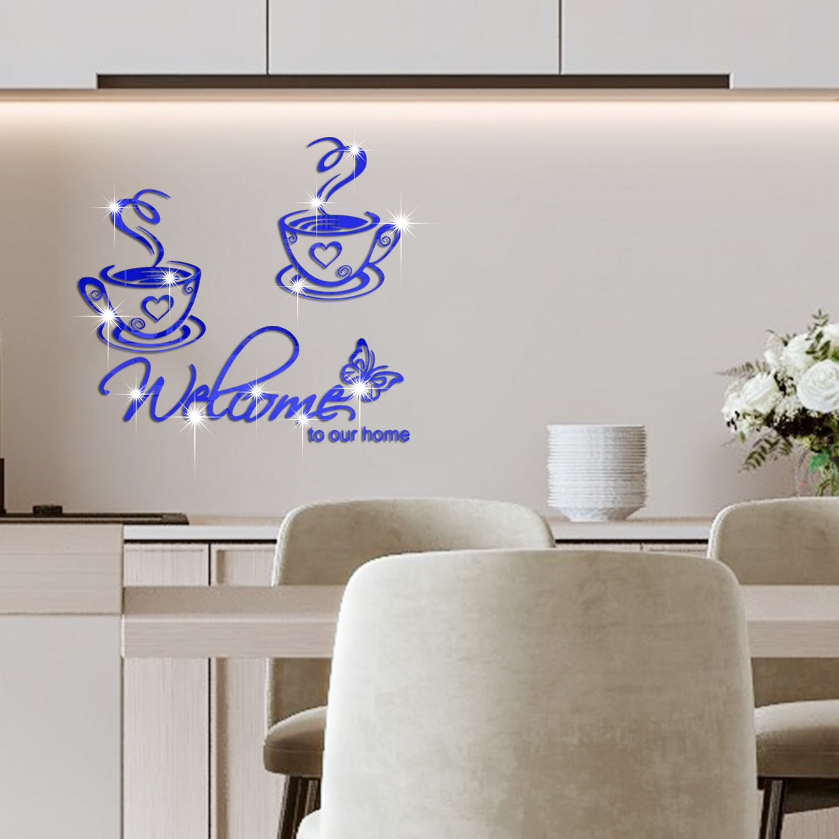 JM3537Mirror wall stickers acrylic decoration self-adhesive living room bedroom restaurant - V.I.P Digital Presence