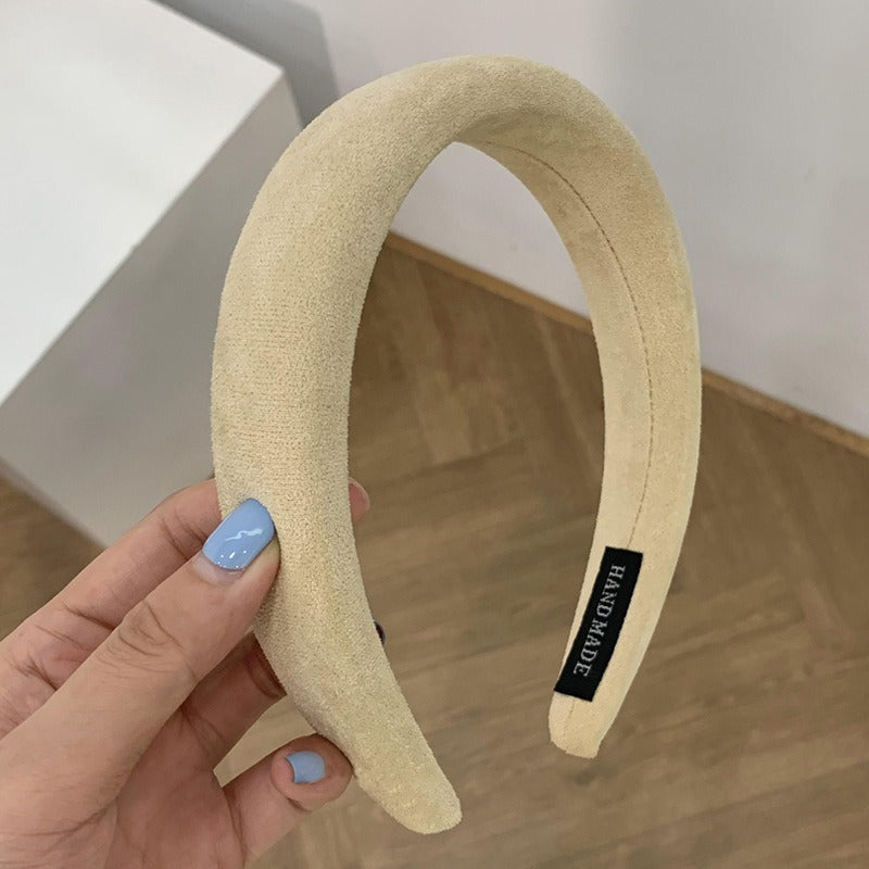 Candy colored velvet with wide edge sponge headband flocking - V.I.P Digital Presence