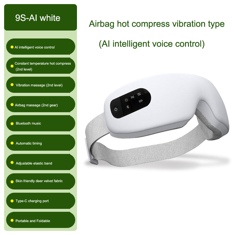 Eye massager airbag vibration intelligent AI voice hot compress eye protection device - V.I.P Digital Presence