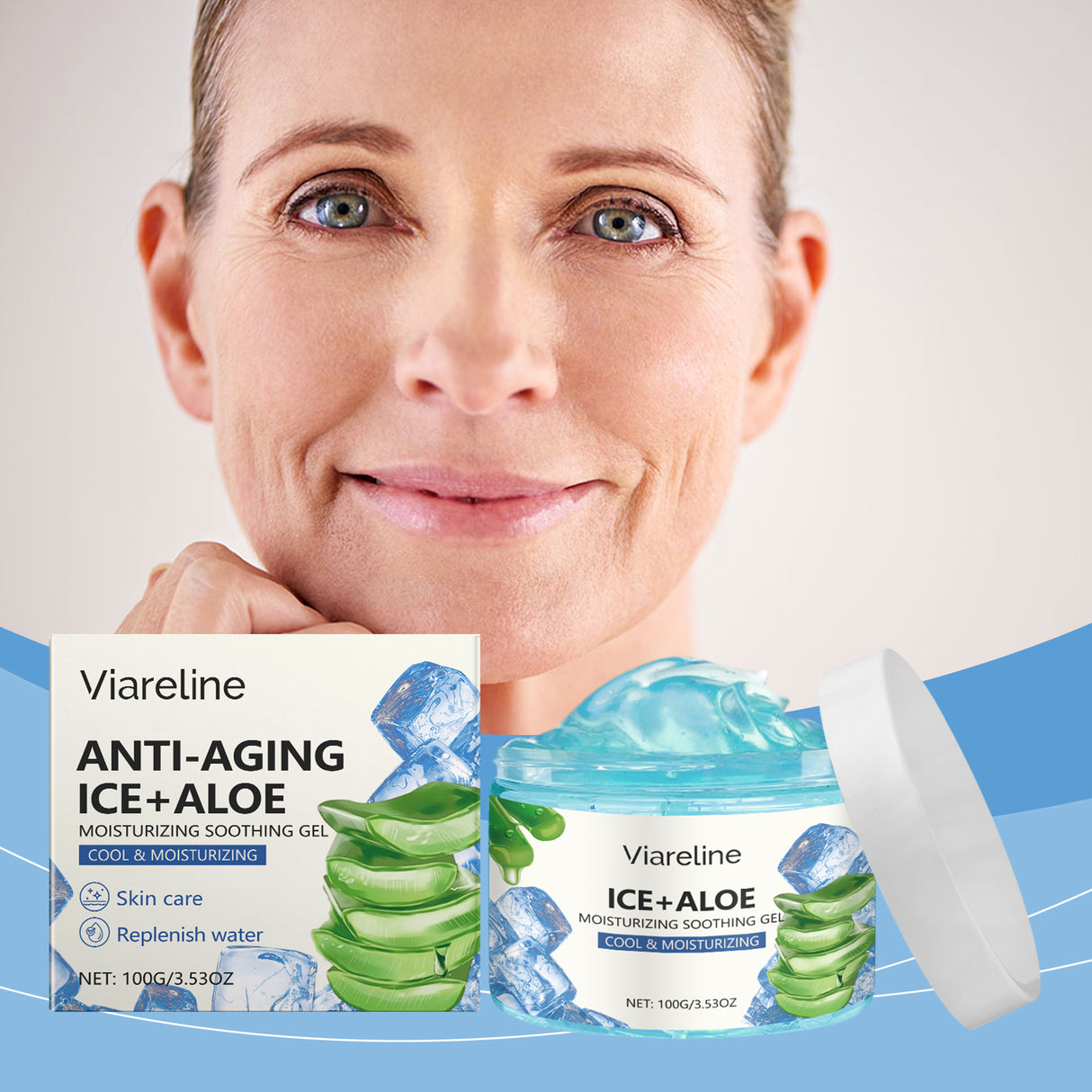 Aloe Vera Moisturizing Gel Moisturizing Face Essence Repair After Sun Facial Care