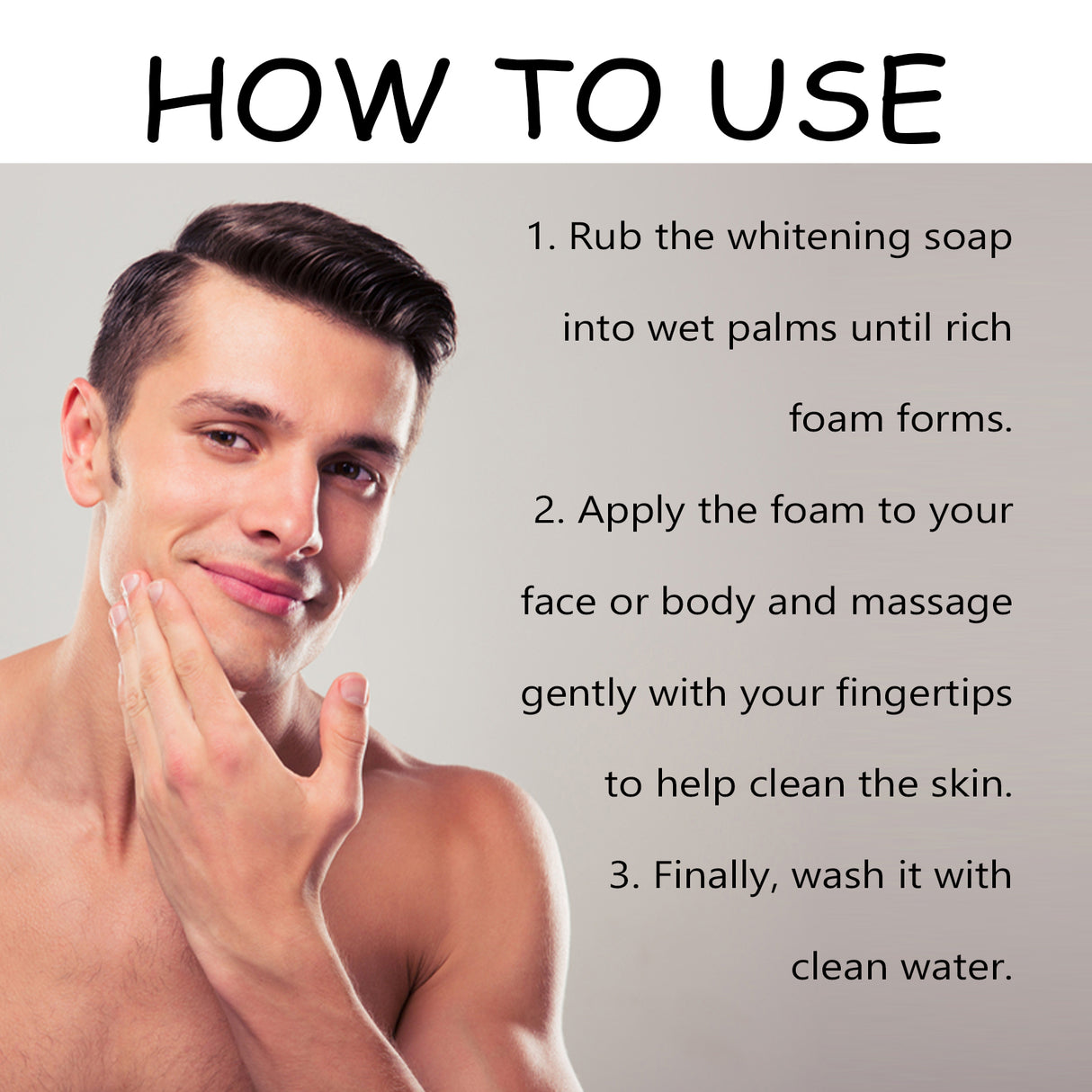 Niacinamide Soap, Cleansing Face Body Skin Lightening Acne Print Multi-Effect Cleansing Soap - V.I.P Digital Presence