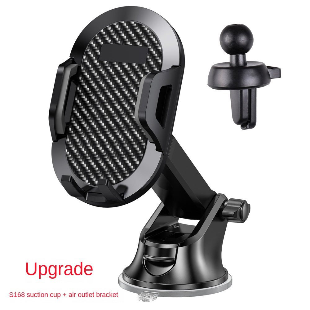 Long Rod Automatic Lock Car Phone Holder Telescopic Suction Cup Mount for Car Air Vent Lazy Live Streaming - V.I.P Digital Presence