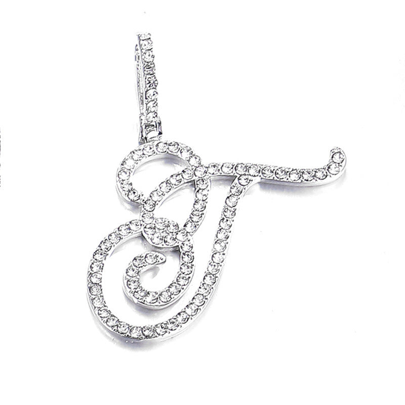 Hip hop accessories grass letter pendant melon seed buckle Cuban chain accessory - V.I.P Digital Presence