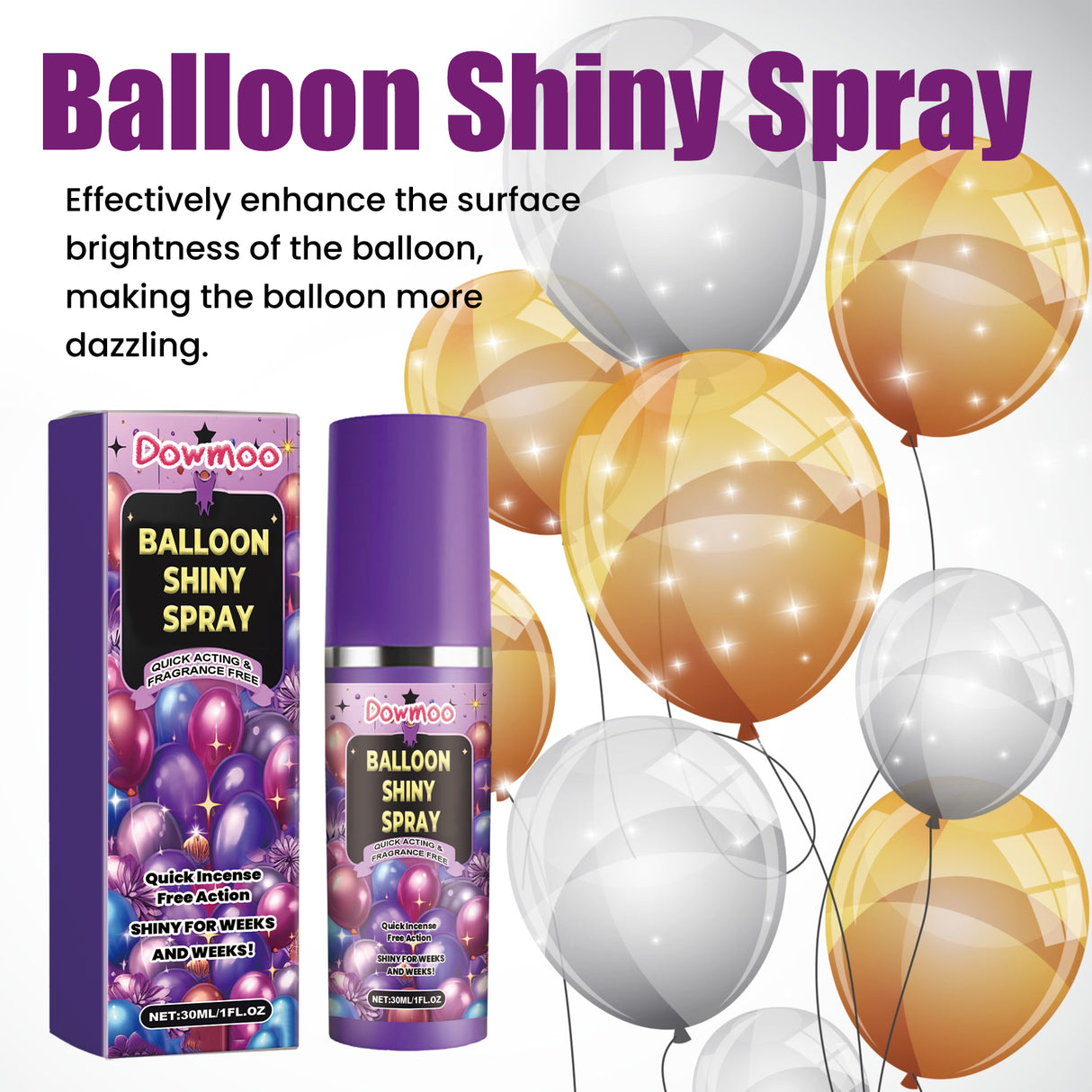 Balloon Atmosphere Gloss Spray, Balloon Surface Texture Gloss Anti-Oxidation Lasting Shine Spray - V.I.P Digital Presence