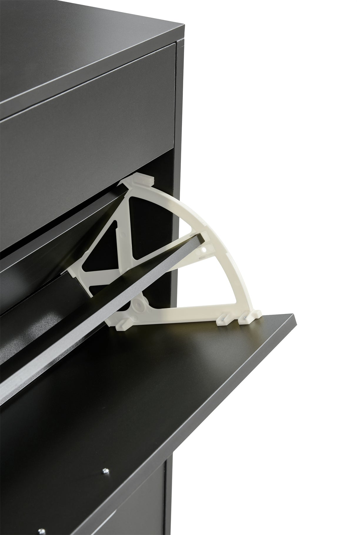 Shoe Cabinet , Shoe storage shelves, Grey - V.I.P Digital Presence