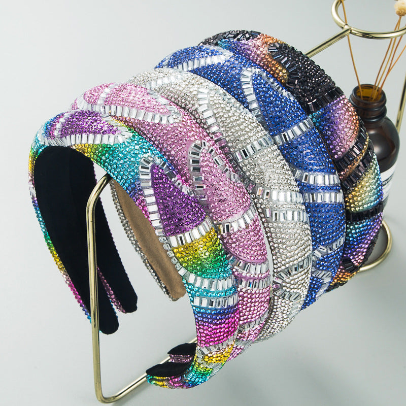 Hair Hoop Fashion New Design Shiny Gypsophila Thin Sponge Headband Korean High-End High-Skull Top Hair Accessories - V.I.P Digital Presence