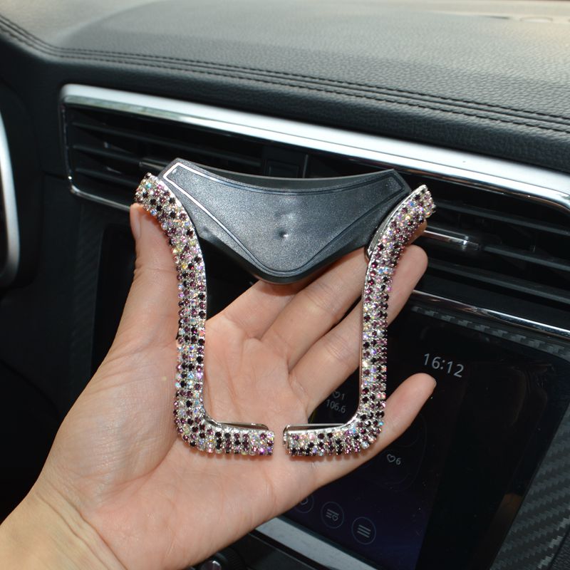 Universal Car Phone Holder with Bing Crystal Rhinestone Car Air Vent Mount Clip Cell Phone Holder for iPhone Samsung Car Holder - V.I.P Digital Presence