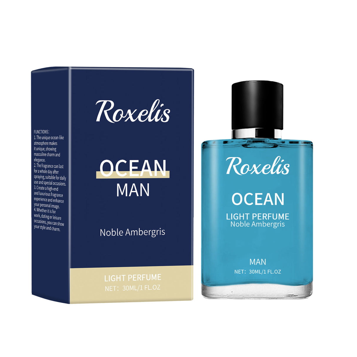 Ambergris Blue Ocean Perfume Men's Charm Atmosphere Permanent Light Fragrance Ocean Blue Notes - V.I.P Digital Presence