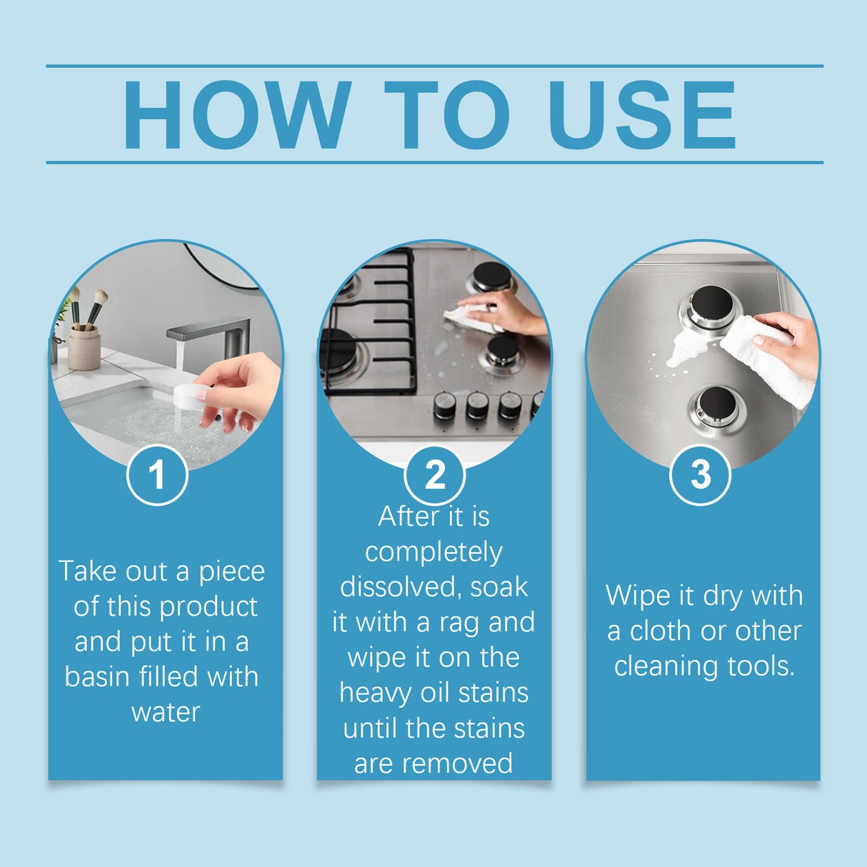 Kitchen Grease Cleaning Tablets, Home Cleaning Kitchen Stove Stains Multi-Functional Oil And Scale Removal - V.I.P Digital Presence