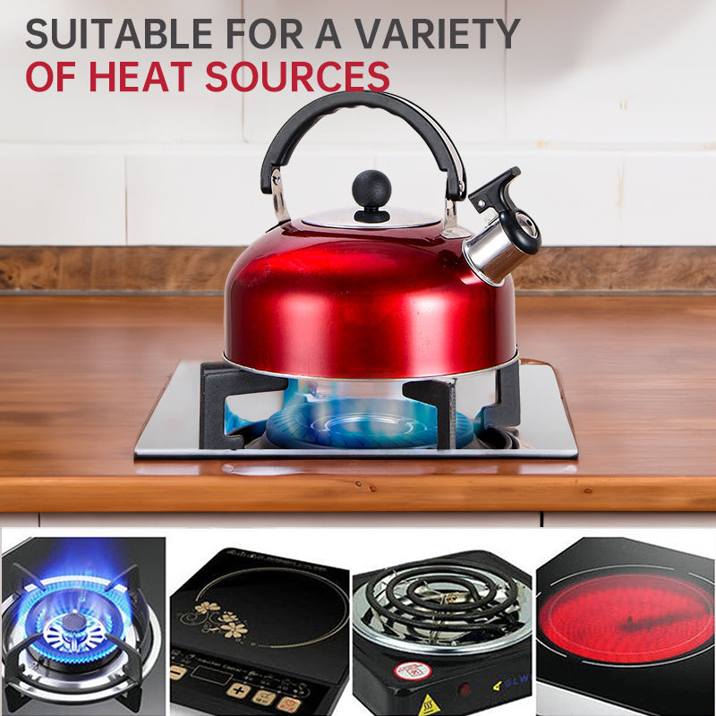 A 3L stainless - steel kettle for gas heating. It features a whistle and a comfortable handle, suitable for cooking and tea. - V.I.P Digital Presence