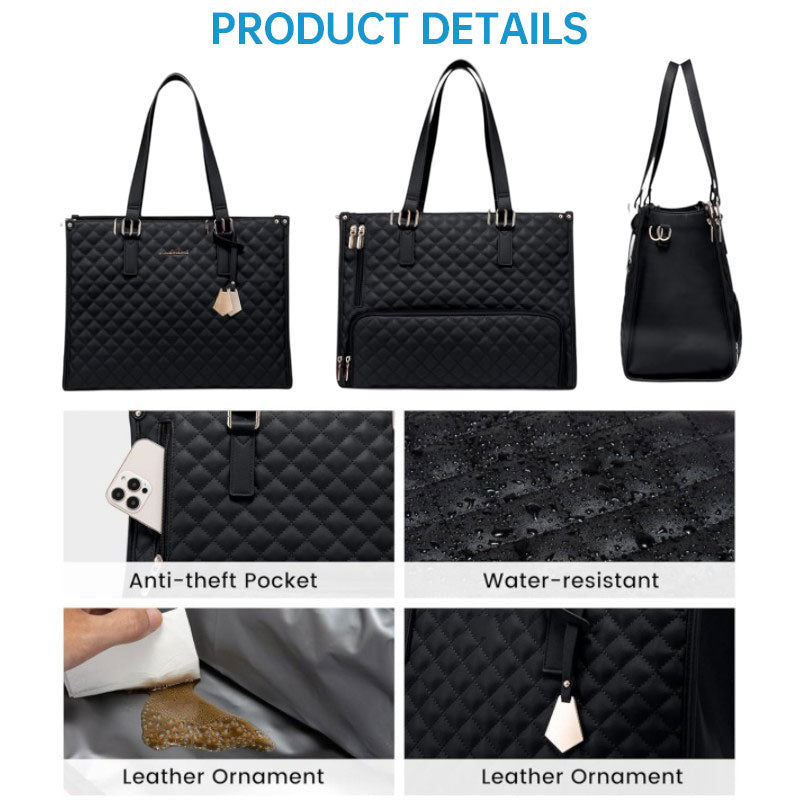 2-in-1 Travel Tote: Laptop & Insulated Lunch Bag. Ideal for Business, Work, Nursing, Office, College, Casual Use - V.I.P Digital Presence