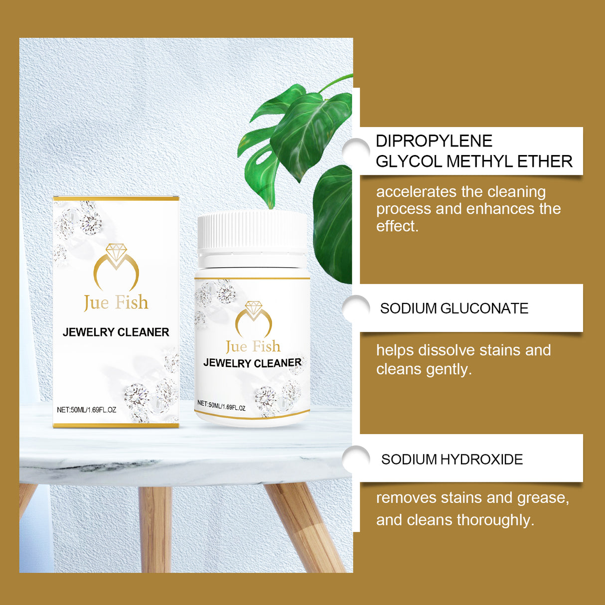 Jewelry Cleaner Jewelry Metal Cleaning Solution Diamond Necklace Rust And Ash Removal Care Solution - V.I.P Digital Presence