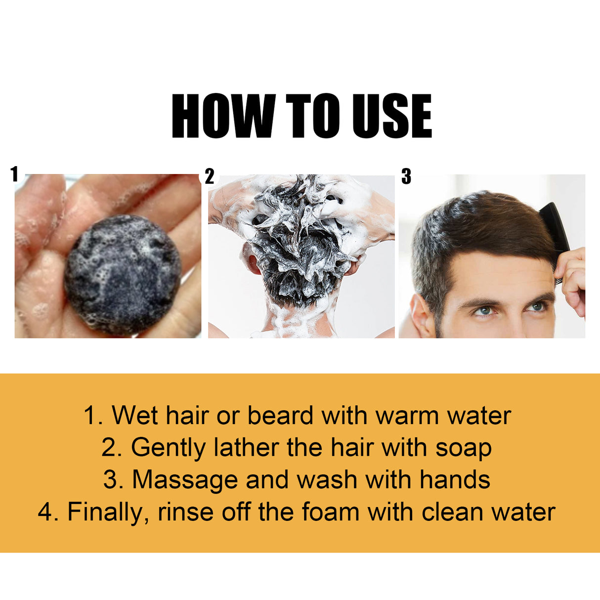 Black Soap, Black Dense Hair Care Clean Scalp Supple And Strong Shampoo Soap - V.I.P Digital Presence