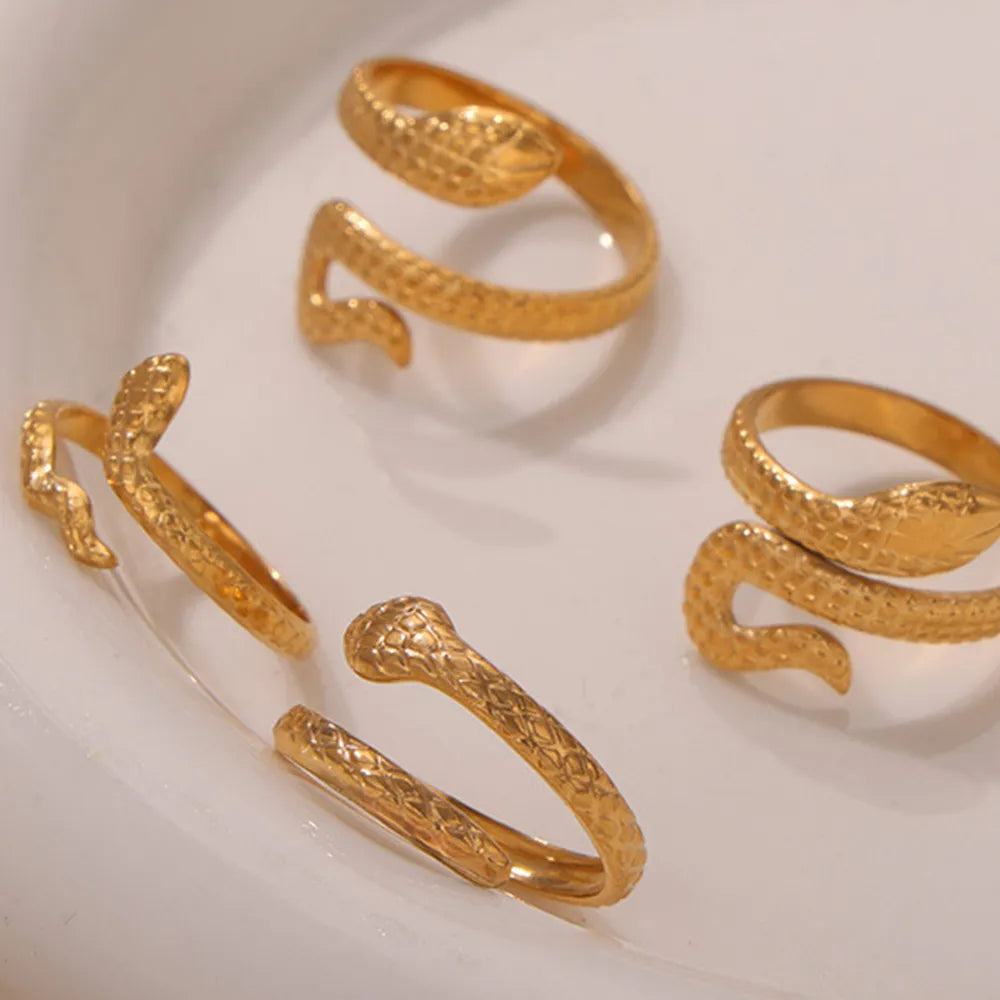 Titanium Steel Snake Shape Bypass Ring - V.I.P Digital Presence