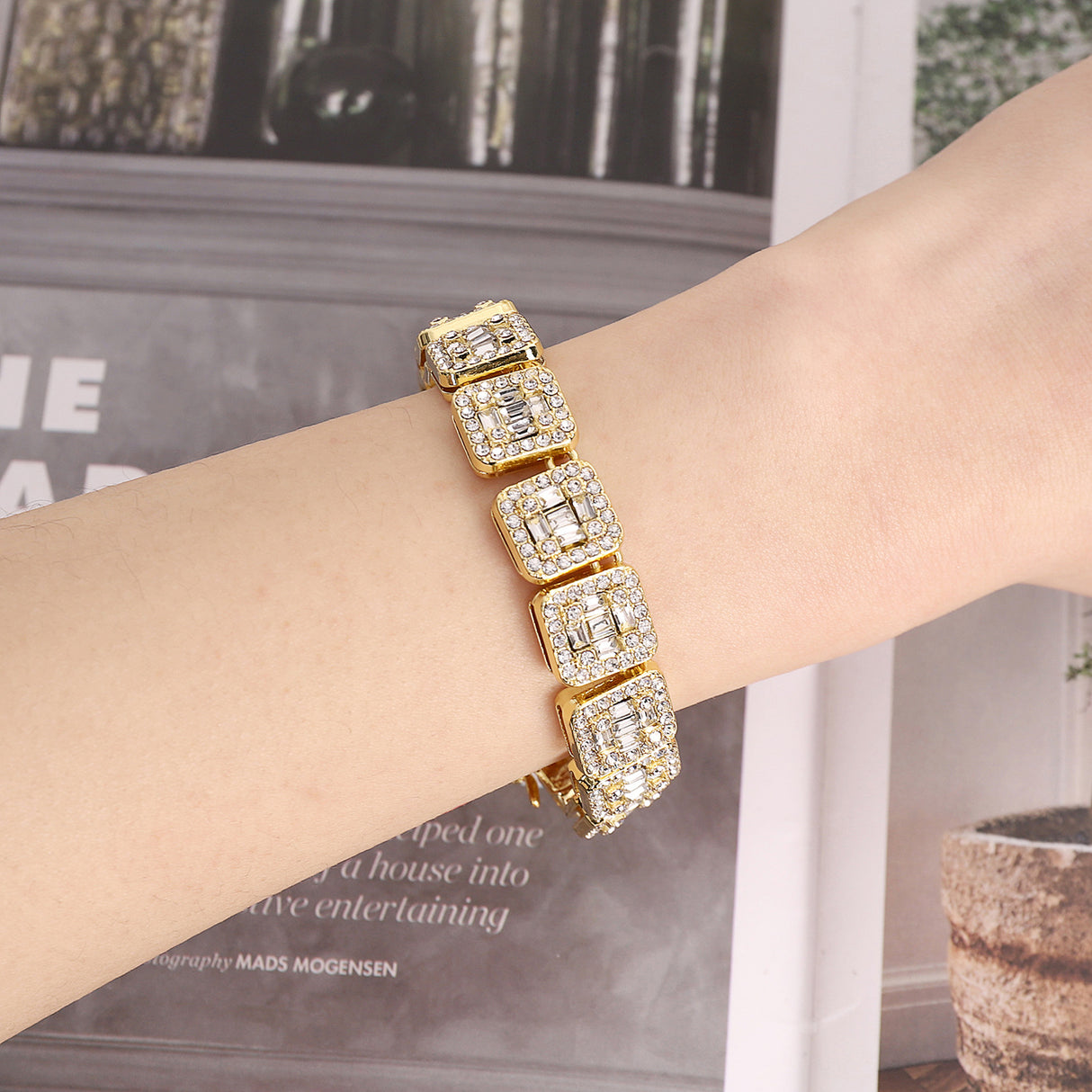 Cuban chain fashion new product square rock sugar chain 13mm necklace bracelet niche hip-hop jewelry accessories - V.I.P Digital Presence