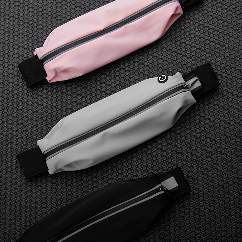 Sports waist packaging, mobile phone, men's and women's outdoor running waist bag, elastic and close fitting storage, waterproof and fashionable, not shaking - V.I.P Digital Presence