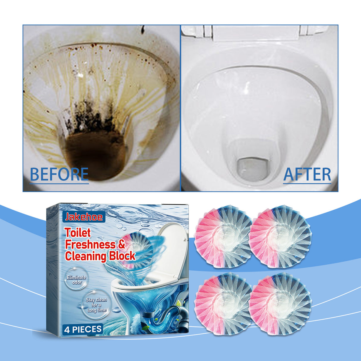 Toilet Fresh Cleaning Block, Toilet Toilet Clean Fragrance Deodorization Automatic Release Easy To Use - V.I.P Digital Presence