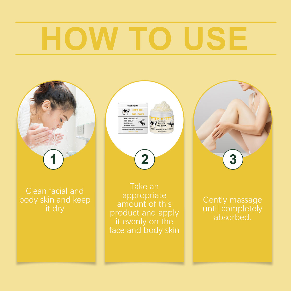 Tallow Moisturizing Moisturizer Gentle Moisture Lock Moisture All Over Skin Tender Moisturizer