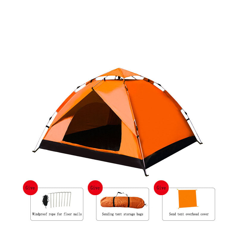 Outdoor Automatic Quick Open Tents Two Door Beach Camping Tent Breathable Rainproof And Sunscreen - V.I.P Digital Presence
