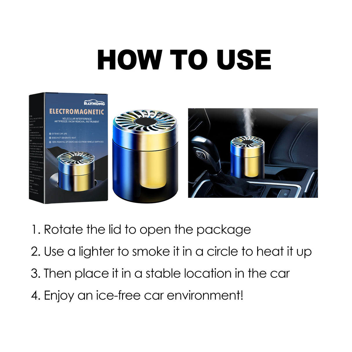 Deicer Car Glass Deicer Snow Removal Tool Quick Portable Car Window Deicer - V.I.P Digital Presence