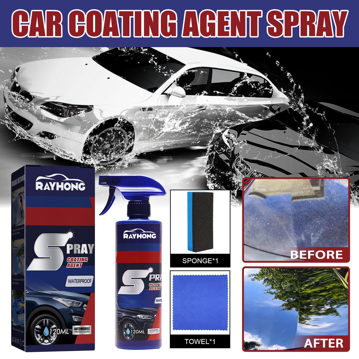 Car Coating Agent Spray, Car Paint Maintenance Paint Decontamination Brightening Nano Coating Spray Coating Agent - V.I.P Digital Presence
