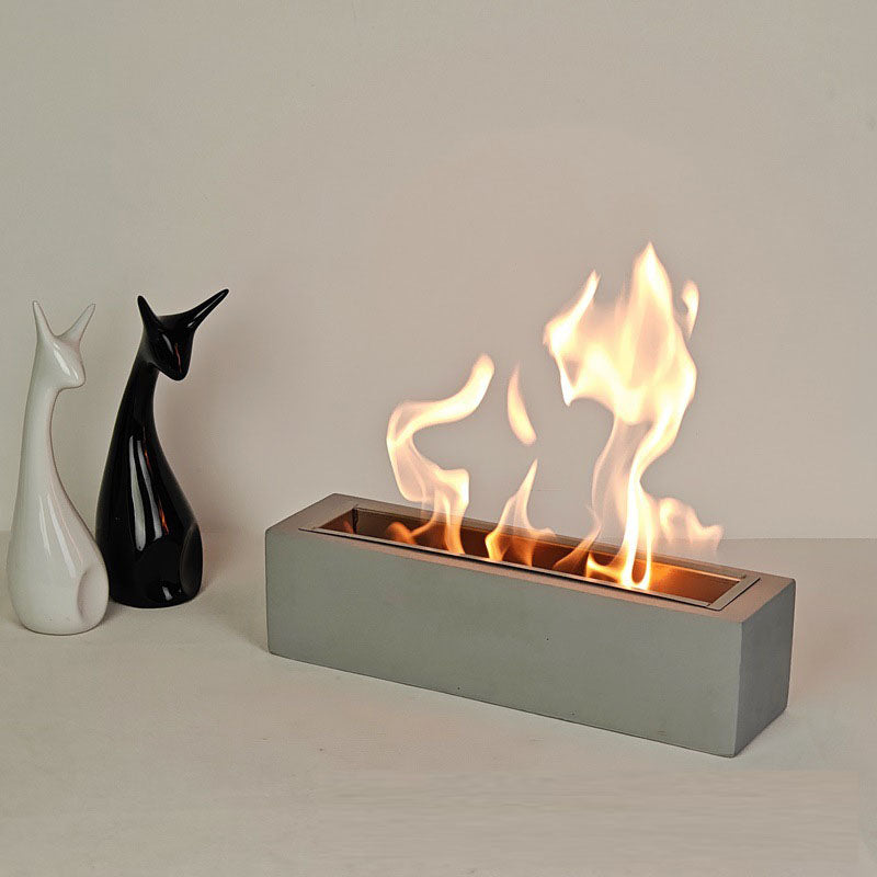 Rectangular desktop home restaurant heating stove desktop barbecue real brazier alcohol fireplace decoration bonfire stove - V.I.P Digital Presence