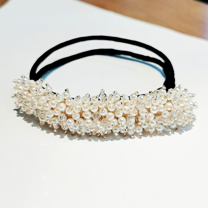 Wedding Bridal Rhinestone Pearl Flower Clear Crystal Handmade Maruko Hair Pins Clips Bridesmaid Hairwear Jewelry Hair Accessory - V.I.P Digital Presence