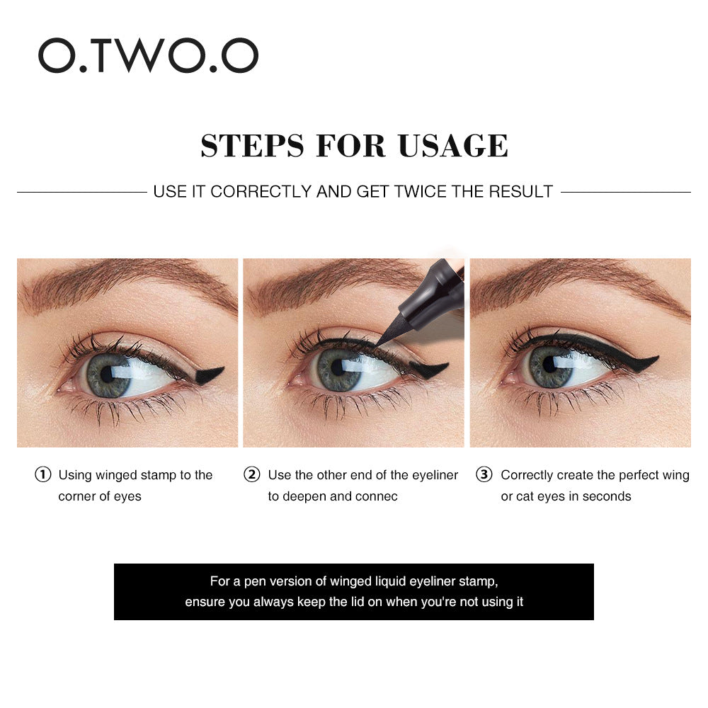 O.TWO.O Stamp Double-ended Eyeliner Charm Cat's Eye Eyeliner Pencil - V.I.P Digital Presence