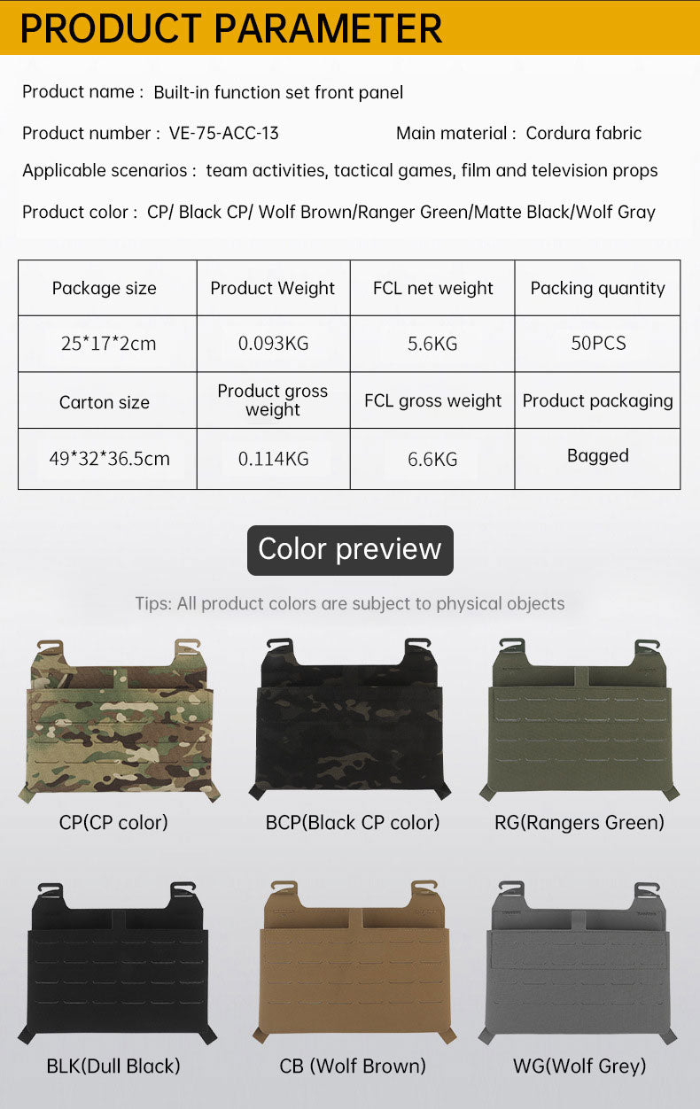 WoSporT can accommodate three 5.56 (or two 7.62) inner pockets with built-in function cover camouflage front panel - V.I.P Digital Presence