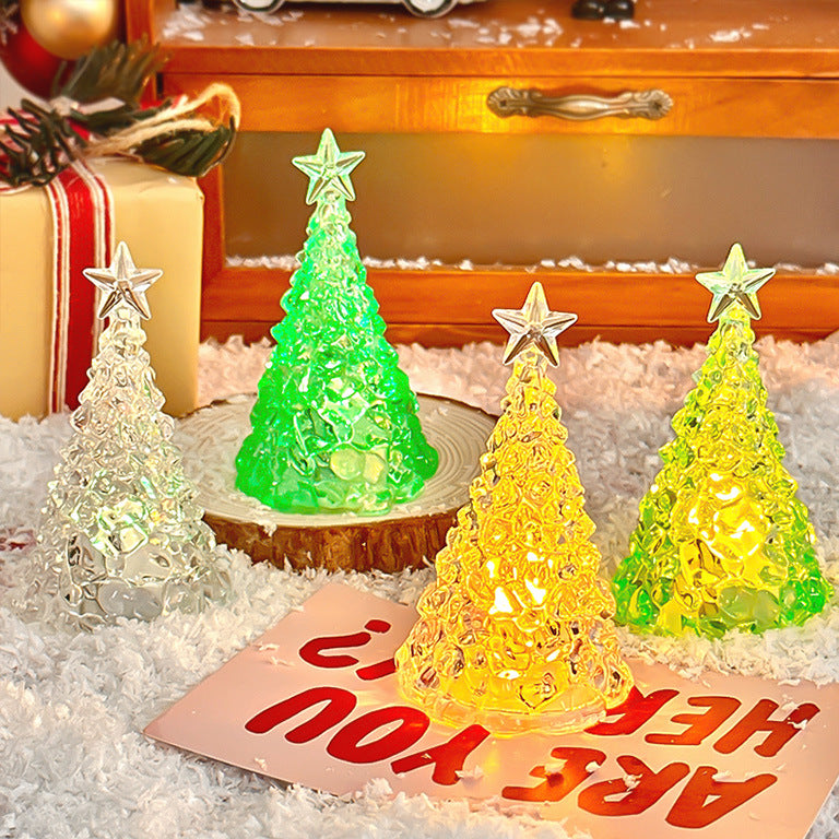 Christmas Star Tree Night Light LED Room Decoration Iceberg Atmosphere Light Children's Christmas Gift Desktop Ornament - V.I.P Digital Presence
