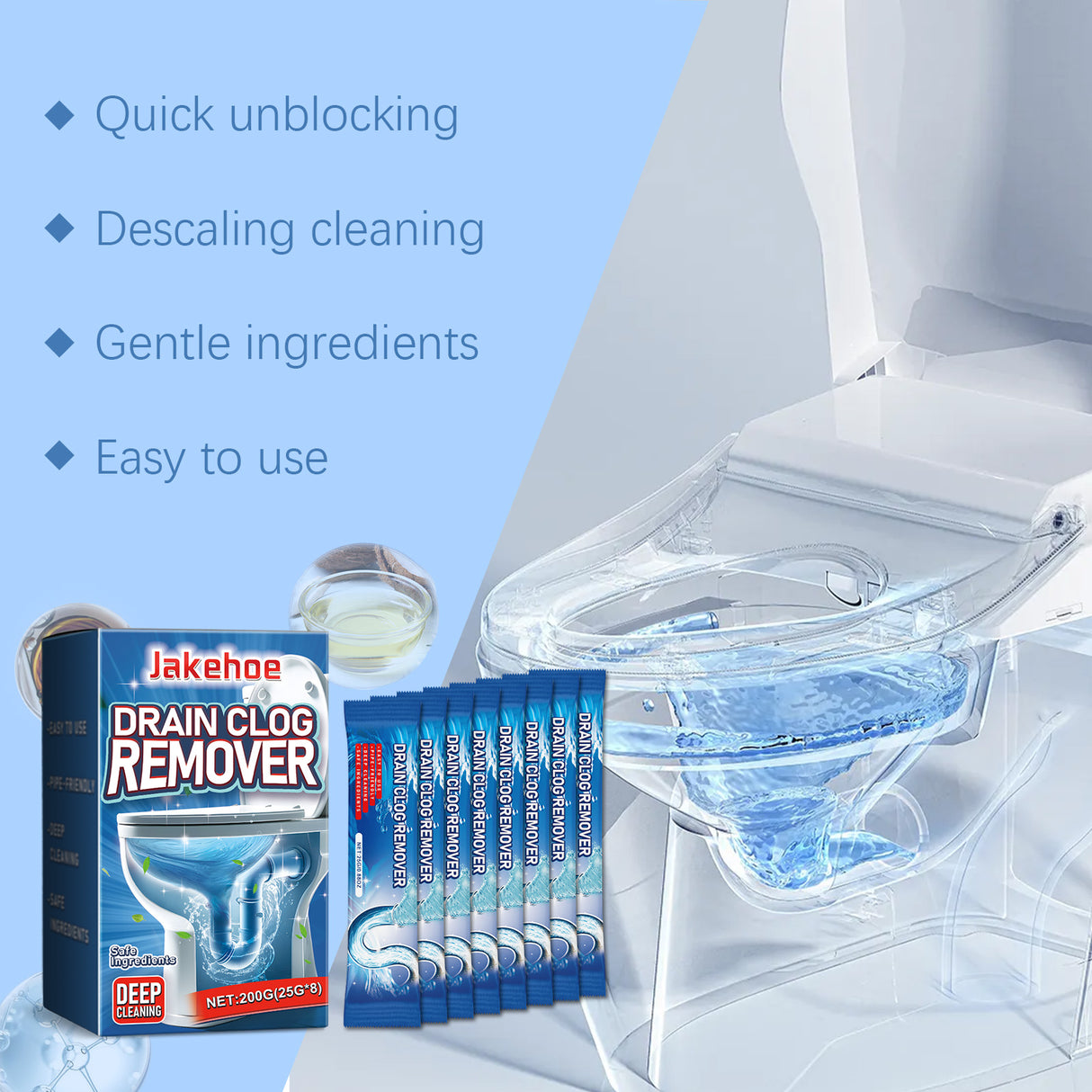 Toilet Toilet Pipe Clog Remover Deodorant Toilet Toilet Pipe Clog Remover - V.I.P Digital Presence