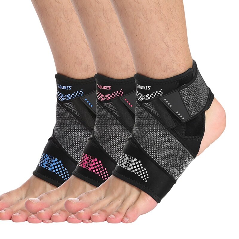 1pc Sport Ankle Brace Protector Adjustable Anti-sprain Compression Feet Support Wrap Bandage Protection With Strap - V.I.P Digital Presence