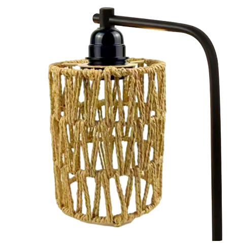 Paper rope lampshade hand woven bamboo lampshade Bohemian style lampshade - V.I.P Digital Presence