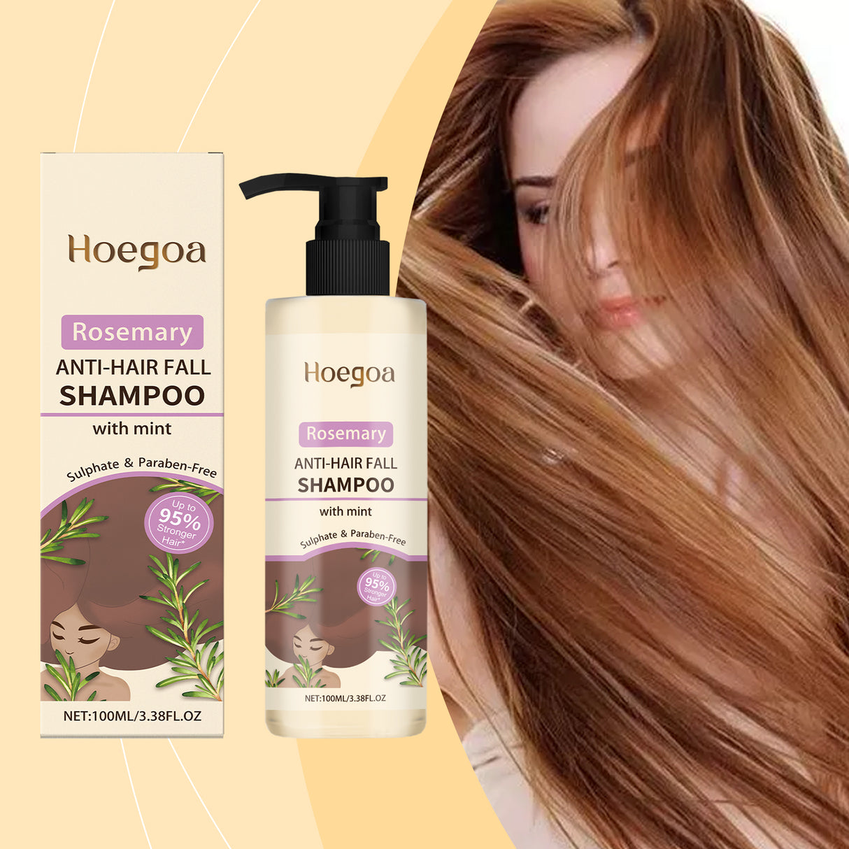 Rosemary Shampoo Cleans And Nourishes Hair Gentle, Smooth And Glossy Shampoo - V.I.P Digital Presence