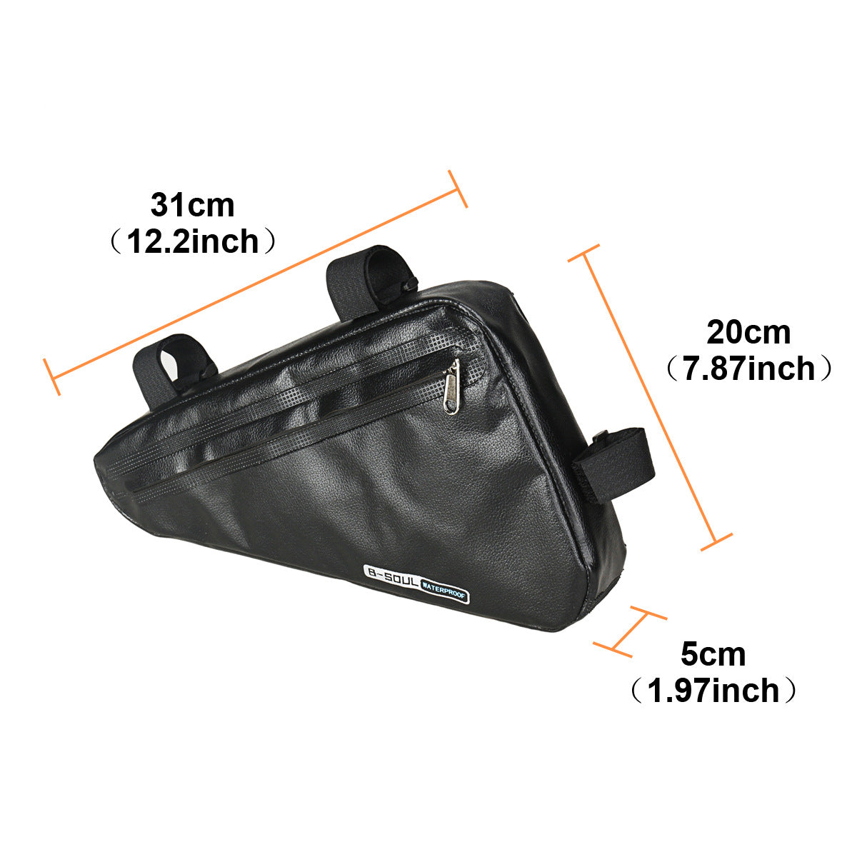 B-SOUL Bicycle Bag Large Capacity Triangle Bag Front Beam Bag Waterproof Upper Tube Saddle Bag Mountain Road Bike Riding
