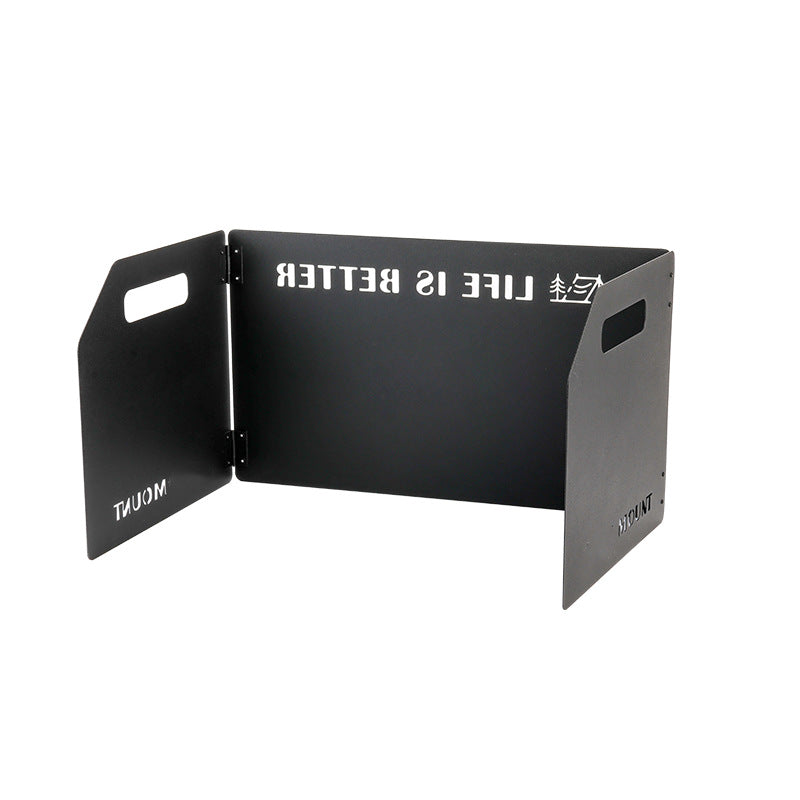 Outdoor stove enclosure wind shield camping wind shield shielding plate cassette stove folding gas stove stove wind shield - V.I.P Digital Presence