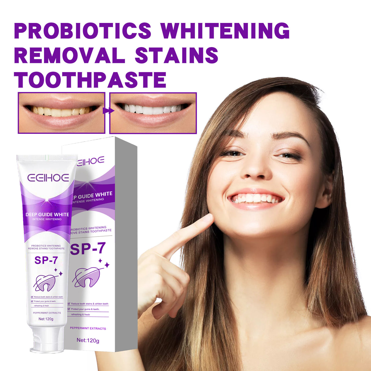 Probiotic Toothpaste, Cleaning Stains And Tartar Fresh Breath Whitening Toothpaste - V.I.P Digital Presence