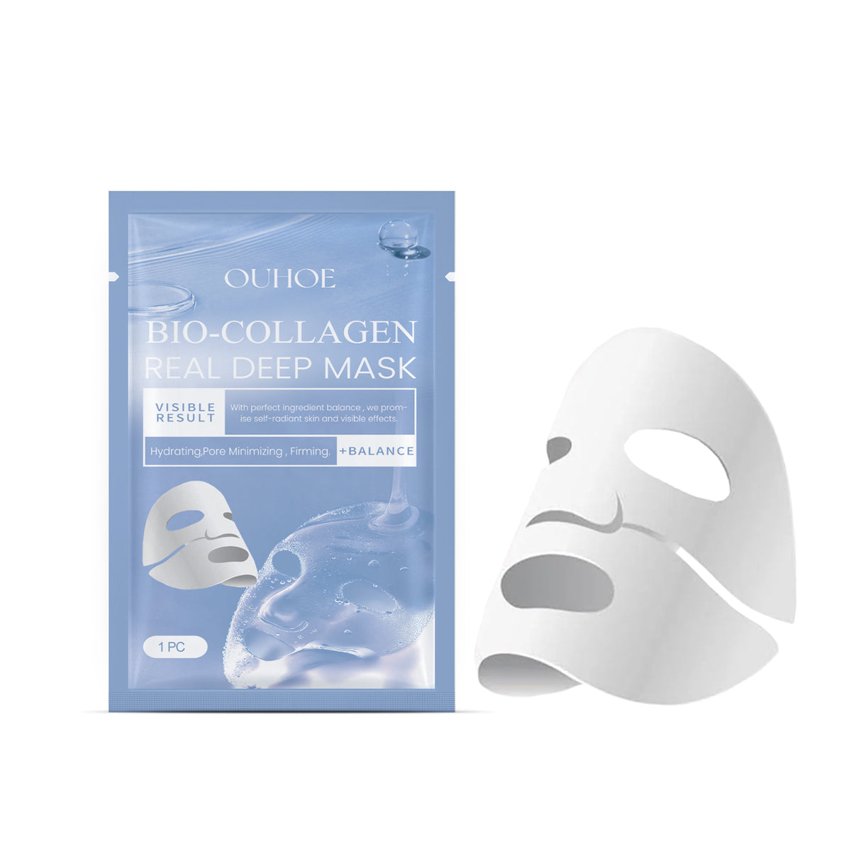 Bio-Collagen Real Deep Mask, It Moisturizes Moisturizing Anti-Wrinkle Fade Out Fine Lines Smooth White Chun Water Skin Mask - V.I.P Digital Presence