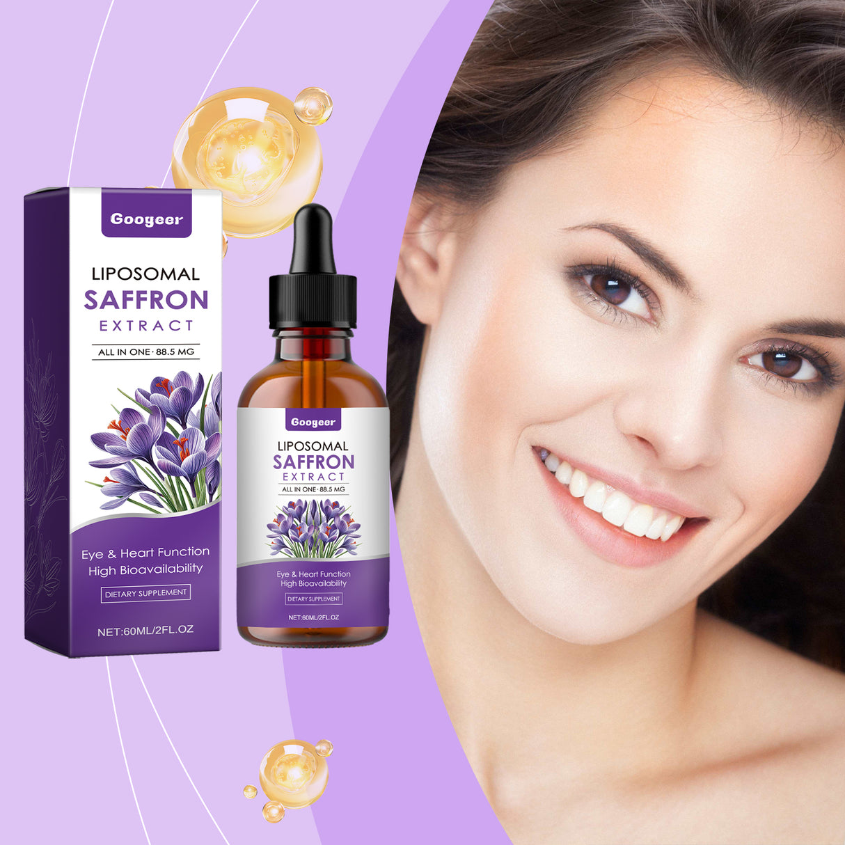 Saffron Supplement Drops, Dietary Supplement Body Therapy Body Care - V.I.P Digital Presence
