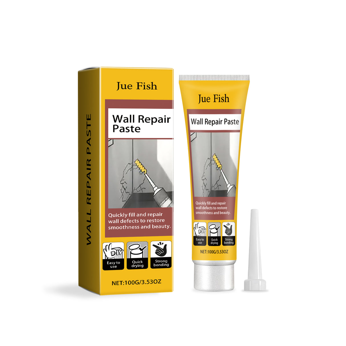 Wall Crack Repair Plaster Wall Damage Scratches Dents Cracks Nail Holes Repair Repair Wall Plaster - V.I.P Digital Presence