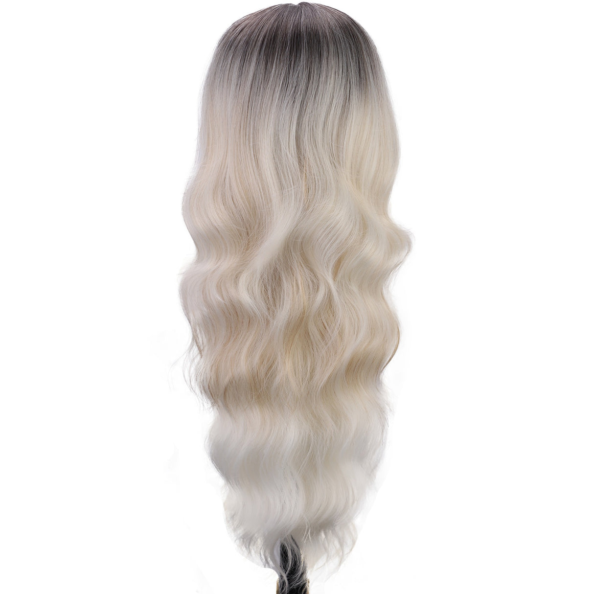 Chemical Fiber Wig Hair, European and American Wigs, Women's Long Curly Hair, Gradually Changing Color, Front Lace Wig Headband - V.I.P Digital Presence