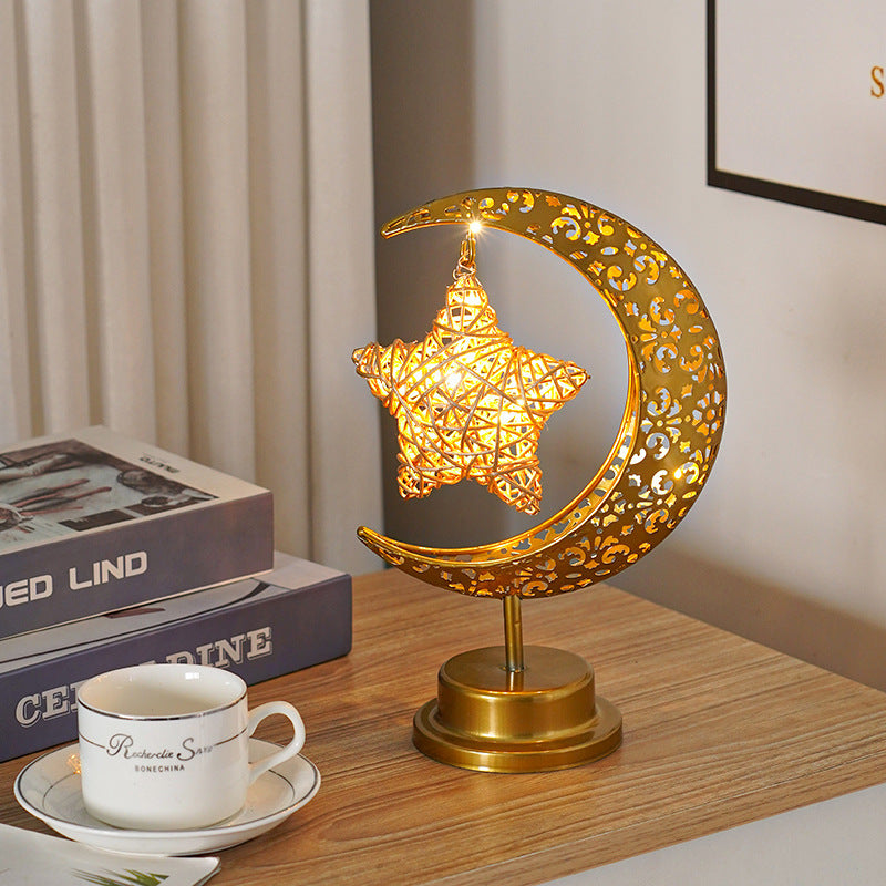 Christmas Gift Moon Lamp Ball Lamp Star Moon Lamp Muslim Festival Decorative Lamp Bedroom Desk Lamp Atmosphere Shaped Lamp - V.I.P Digital Presence