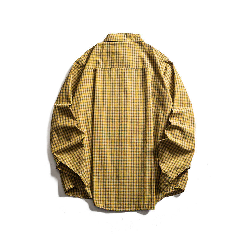 Checkered long sleeved loose casual shirt - V.I.P Digital Presence