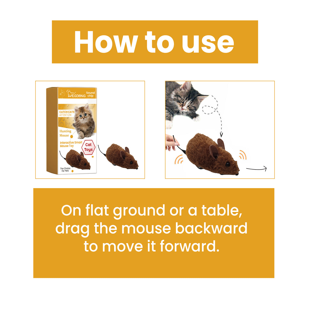 Interactive Smart Mouse Toy, Cats And Dogs Like A Mouse Sound Relief Plush Toy - V.I.P Digital Presence