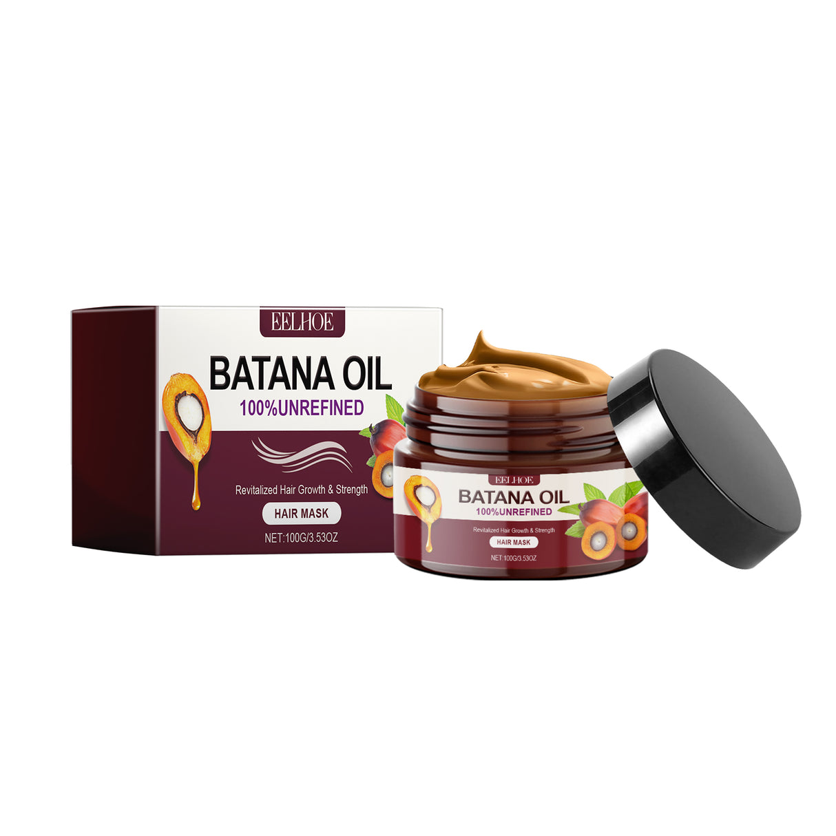 Batana Oil Strong And Volumizing Hair Mask Repair Hair Frizz Nourishing Hair Smooth Hair Treatment - V.I.P Digital Presence