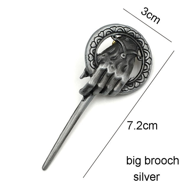 Game of Thrones Song of Ice and Fire Brooch Hand of the King Lapel Inspired Authentic Prop Pin Badge Brooches Movie Jewelry - V.I.P Digital Presence