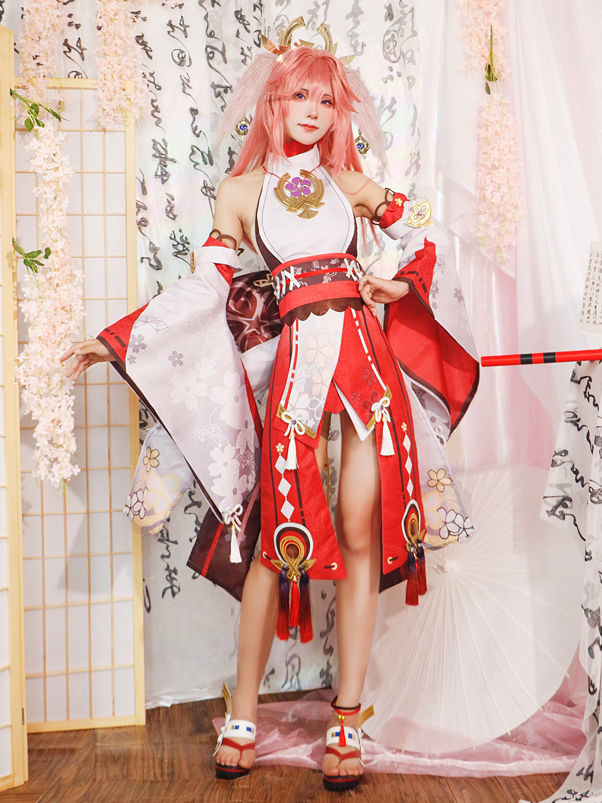 Genshin Impact Eight Gods Cosplay Costume Female Lightning General Eight Gods Anime COS server matching shoes - V.I.P Digital Presence